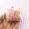 C.L.W. Holiday, Acid Green with Pink Hearts and Snowflakes Sprinkle Mix, Polymer Clay Fake Sprinkles, Decoden Funfetti Jimmies rdnqu (Bag: 30 Grams) view 4