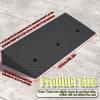 YPIOUREN Portable Rubber Curb RampHeavy Duty Rubber Threshold Ramp, Threshold RampNon-Slip Shed Rampfor Sidewalk Loading Dock Cars Wheelchairs Motorcycle(100 * 30 * 8cm/39.4 * 11.8 * 3in) view 2