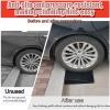 YPIOUREN Portable Rubber Curb RampHeavy Duty Rubber Threshold Ramp, Threshold RampNon-Slip Shed Rampfor Sidewalk Loading Dock Cars Wheelchairs Motorcycle(100 * 30 * 8cm/39.4 * 11.8 * 3in) view 4