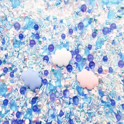 Cloud Nine Mermaid Caviar Pearl Fake Sprinkle Mix, Polymer Clay Sprinkles with Resin Embellishments, Resin Shaker Mix, Decoden Jimmies rdnqu (Bag: 30 Grams)