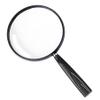 Feosky Handheld Reading Magnifier, 10X Magnifier, 130mm Shatterproof Lens, Non-Slip Handle for Adults Close Work, Seniors Reading and Nature Exploration, Hobby Observation(Black) view 1