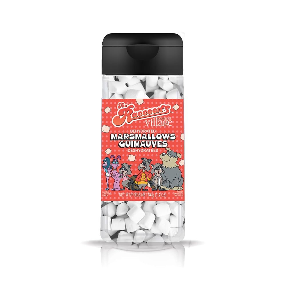 Gourmet Du Village Raccoons Marshmallows, 2-inch Wide