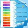 180Pcs Kids Bandages Bulk, Children's Colorful Flexible Adhesive Bandages 10 Colors Neon Waterproof Breathable Strip Protect Cuts and Scrapes for Children Toddlers, 2.83'' x 0.75'' view 3
