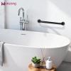 16 Inch Anti Slip Grab Bar for Shower, 2 Pack Munzong Oil Rubbed Black Bathroom Grab Bar, Knurled Handicap Balance Bar,Safety Hand Rail Support Elderly Senior view 4
