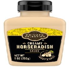 Creamy Horseradish Sauce Tangy and Spicy (1 bottle, 9 oz.)