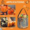 Sika Deer Candy Bucket, Reusable Halloween Trick Or Treat Bags with Handle, Portable Candy Bag for Christmas, Party & Holiday Gift view 3