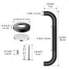 12 Inch Anti Slip Bathroom Grab Bar, 2 Pack Munzong Oil Rubbed Black Shower Grab Bar for Bathtubs, Knurled Handicap Balance Bar,Safety Hand Rail Support Elderly Senior view 3