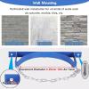 Wall Mount Gas Cylinder Storage Rack Heavy Duty Oxygen Tank Holder with Safety Chain & Screws, Steel Cylinder Bracket for Secure Gas Bottle Storage(Single Bottle) view 4