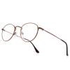 RB.Pilot Small Metal Round Reading Glasses for Women Men Classic Vintage Retro Shades Blue Light Blocking Computer Readers view 1