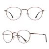 RB.Pilot Small Metal Round Reading Glasses for Women Men Classic Vintage Retro Shades Blue Light Blocking Computer Readers view 2