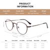 RB.Pilot Small Metal Round Reading Glasses for Women Men Classic Vintage Retro Shades Blue Light Blocking Computer Readers view 4