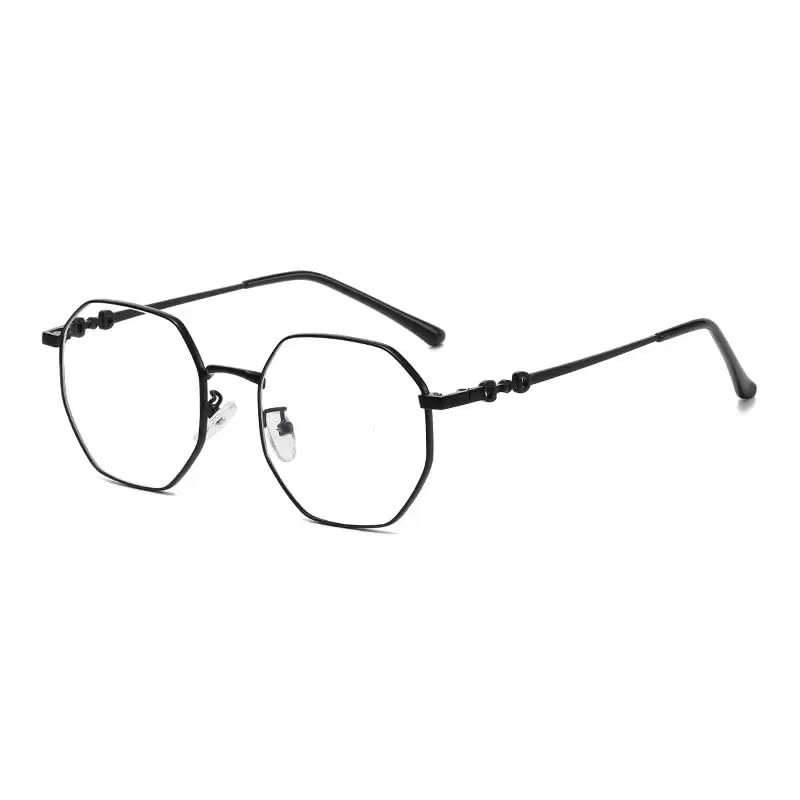 2-in-1 Blue Light & UV Protection Glasses for Men & Women, Non-Prescription Photochromic Glasses for Game & Read (Black, Non-Photochromic)