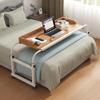 Mobile Overbed Table - Adjustable Height & Length, Stable Laptop Tray with Wheels for Kids & Adults view 1