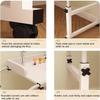 Mobile Overbed Table - Adjustable Height & Length, Stable Laptop Tray with Wheels for Kids & Adults view 3
