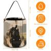 Halloween Trick Or Treat Baskets - Steam Train Candy Bucket Tote Bag with Handle for Party Favors view 2