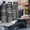 100 4oz Disposable Espresso Cups with Lids Ripple Corrugated Paper Disposable Coffee Cups Cups for Hot Chocolate, Tea, and Cocoa Drinks (Grey) view 4