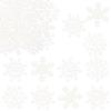 Gyufise 60Pcs Edible Snowflake Cupcake Toppers Winter Cupcake Picks Snowflake Wafer Paper Winter Frozen Theme Baby Shower Kids Birthday Cake Decorations Party Supplies White view 3