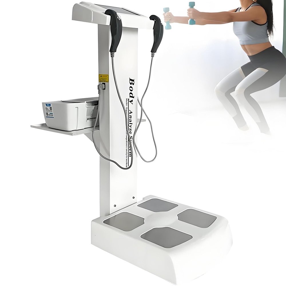 MLYYYDSS Professional Body Composition Analyzer,Body Fat Scale, Body Composition Analyzer, Body Fat Detection Equipment, Professional-Grade Analyzer, Muscle Detection and Analysis White