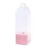 10X Clear Flower Gift Boxes with Handles for Single Rose, 3.15x3.15x11.02 Inch PVC Transparent Packaging Boxes for Florist Retail Shop Wedding Anniversary Party Favor- view 3