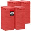 HOMERHYME Microfiber Cleaning Cloth, 200 Pack Red Cleaning Rags Microfiber Towel Bulk Absorbent Lint-Free Wash Cloths, All-Purpose Towels for Cars, Shop, Automotive, Garage, Home & Kitchen view 1