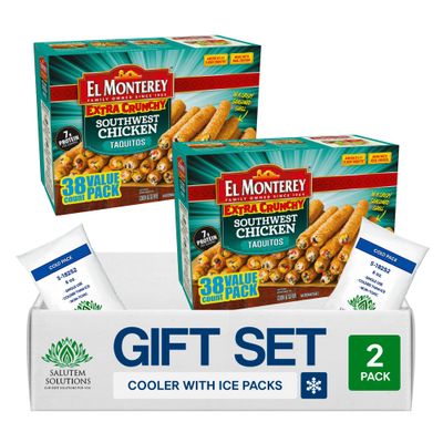 Salutem Vita Extra Crunchy Southwest Chicken Taquito Gift Set, 44 oz Pack of 2