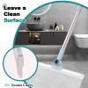Floor Squeegee for Concrete Floor - 59in Long Handle Heavy Duty 180Adjustable Head Multifunction Magic Broom for Tile Shower Bathroom Cleaning view 2