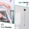 Floor Squeegee for Concrete Floor - 59in Long Handle Heavy Duty 180Adjustable Head Multifunction Magic Broom for Tile Shower Bathroom Cleaning view 3