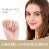 12 Rolls Self Adhesive Bandage Wrap, Toe Bandages for Big Toe, Self-Adhesive Toe Covers & Protectors for Men and Women, Breathable Toe Guards for Ingrown Nails, Corns, and Running (12 Rolls) view 2