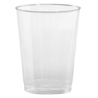 EcoQuality 10 oz Clear Plastic Tumblers Disposable Drink Cups for Parties, Events, Weddings, Receptions, Birthdays, Outdoor Gatherings, Picnics, Holiday Celebrations, and Everyday Entertaining (80)