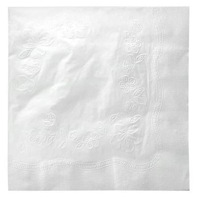 3 Ply 15.8 x 16 Inch White Paper Lunch Napkins Large Disposable Dinner Napkins for Weddings, Parties, Catering, Restaurants, Events, and Everyday Use (300)