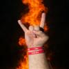 What Would Satan Do (WWSD) Silicone Wristband, Red and White, 2-Pack LIMITED EDITION (200 Run) view 2