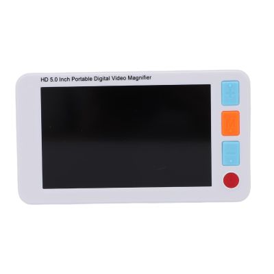 Diyeeni Handheld Reading Magnifier, Photo Video Recording Illuminated Lighted Folding Handle 3-48x Magnification Magnifier for Reading for Low