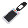 Diyeeni Handheld Reading Magnifier, Photo Video Recording Illuminated Lighted Folding Handle 3-48x Magnification Magnifier for Reading for Low view 3