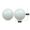 Hmsddan Natural Marble Baoding Chinese Meditation Balls, Stress Relief Hand Exercise Therapy Set, White Small-1.38" view 2