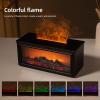 280ML Flame Diffuser, Colorful Flame Fireplace Aroma Diffuser, Essential Oils Fire Humidifier with Timer Remote Control for Home Living Room Bedroom Office Yoga SPA Hotel view 3
