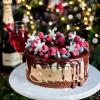 10Pcs Merry Christmas Cake Toppers Acrylic Mirror Gold Engraved Cupcake Cake Side Decorative for Xmas Holiday New Year Party Cake Decoration Kit Dessert Baking DIY Supplies (Gold) view 4