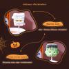 Halloween Candy Marshmallows,Fun Pumpkin Ghost-Shaped Candies,Creative Gifts for Kids,Dessert Toppings,Display Box Packaging,16 Pack view 3