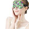 Adults Blackout Eye Cover, Sleep Mask Easy to Clean, Soft Colorful Flowers Palm Leaf Flamingo Night Blindfold for Home Travel Airplane Accessories view 3