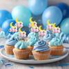 10 PCS Cloud Moon Cupcake Toppers Plush Little Star Cupcake Toppers Clouds Moon Party Decorations with Stars for Moon Clouds Star Theme Baby Shower Birthday Wedding Party Decorations Supplies Pink view 4