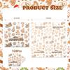 100Pcs Christmas Gingerbread Paper Napkins Xmas Cookies Disposable Party Napkin 6.5" Gingerbread Man Luncheon Hand Towel for Winter Holiday Wedding Baby Shower Party Supplies view 2