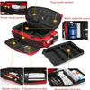UCCKIOWQ First Aid Bags Empty, Medical Emergency Trauma Bag, Pill Bottle Organizer for Travel, Home Storage with Detachable Dividers(Red) view 3