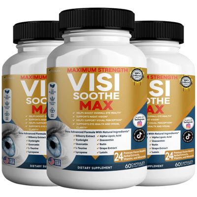 GREENVIFY Vision Soothe Max Eye Health Supplement, 60 Capsules, 24 Herbal Extracts with Vitamins and Minerals, Maximum Strength (3)