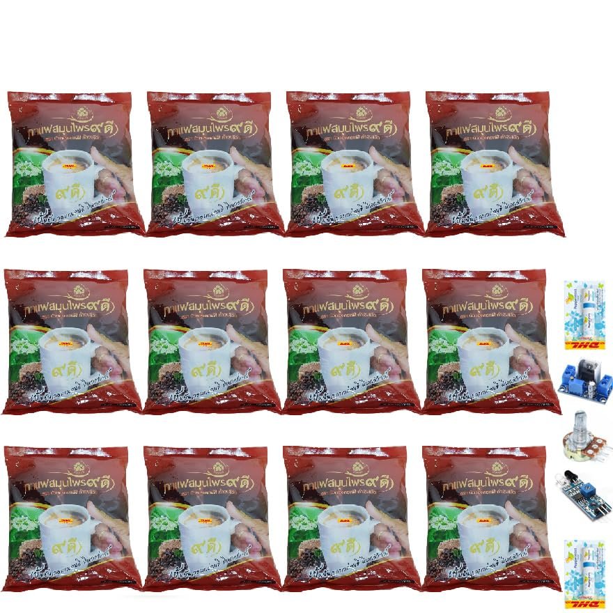 20 Sachets/Pack Kaodee 9DCoffee Coffee Instant Mix Powder Snack 9 in 1 Much Mellow Delicious Vegan Intense Good Shape Set 12 D374 By Thaigiftshop [Get Free Tomato Facial Mask]