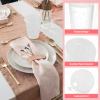 Datyiiha 100 Set Frosted Plastic Cups with Sip Lids Clear Disposable Drinking Cups for Wedding Reception Stadium Bulk Cups,12 Oz view 4