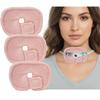3Pcs Tracheostomy Supplies Reusable Trach Tube Covers, Dressing Pads Tracheostomy Tube Holder Pad, Tracheostomy Trach Tube Supplies, Trach Pads for Wound Care Adaptive Surgical Tracheostomy Pad(Pink) view 1