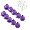 10pcs 0.78in 20mm Window Prism Chandelier Crystals Replacement Prisms Hanging Crystals for Chandeliers Catcher for Suncatchers Crystal Prism for Homecoming Supplies (10, Dark Purple, Small) view 3