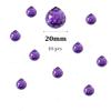 10pcs 0.78in 20mm Window Prism Chandelier Crystals Replacement Prisms Hanging Crystals for Chandeliers Catcher for Suncatchers Crystal Prism for Homecoming Supplies (10, Dark Purple, Small) view 4