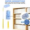 360 Duster Refills Compatible for Swiffer Duster, 20-Pack Heavy Duty Dusting Kit with 1 Extended Handle 3FT + 1 Short Handle, Multi-Surface Cleaning Kit for Ceiling Fans, Bookshelf, Blinds, Furniture view 3