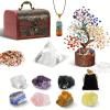 13-Piece Crystal Tree Set, Crystal Stones, Crystal Set (with Gift Box), Meditation, Home Decor & Office Decor - Thoughtful Gifts for Family and Friends, Christmas Gifts, Halloween Gifts view 1