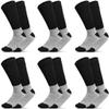 12 Pairs Unisex Loose Fit Crew Socks, Thick and Warm Diabetic Hosiery, Thermal and Unrestrictive for Comfort, with Seamless Toe Size 10-13 view 1